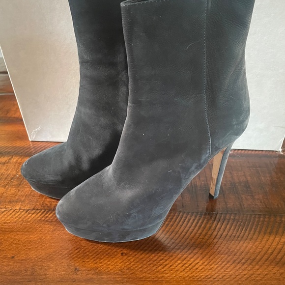 Jimmy Choo "Maggie" Black Suede Boots, Size 37 - Picture 2 of 8